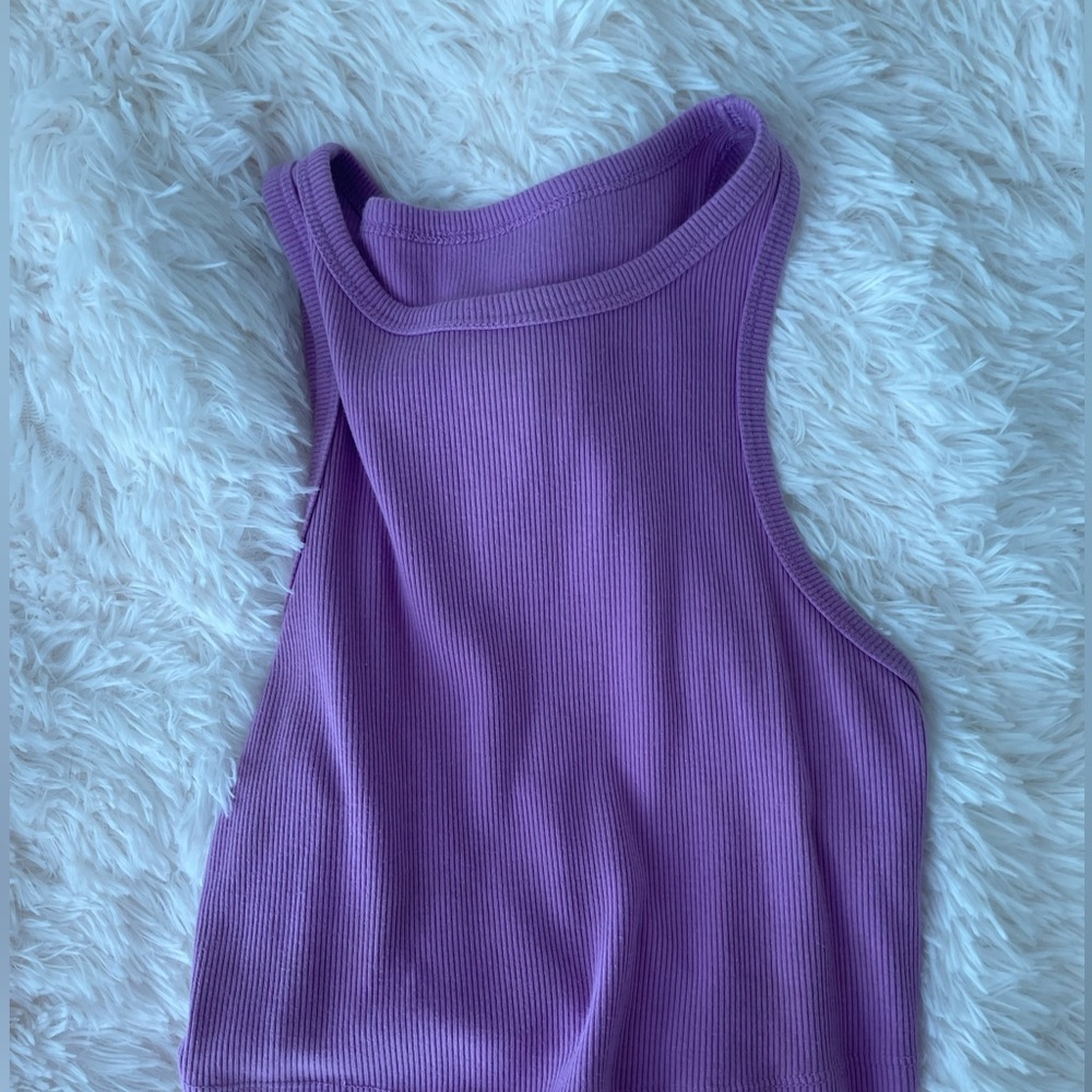 Wild Fable Pink/Magenta Ribbed Tee - Picture 2 of 2